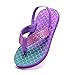 Kinder Zehentrenner Jungen Mädchen Flip Flops Sandalen Kleinkind Badelatschen Badeschuh mit Rückenband für Sommer und Strand(Pink Violett YL,32/33 EU)