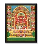 Poster Master Vintage Poster - Goddess Tripurasundari - Hindu Deity, Nepal, Parvati, Shiva, Durga - Unique Wall Decor for Home, Dem and Office - Ancient Religous Artwork, 24x32 Unframed Wall Art
