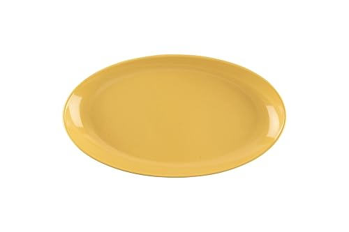 Miniatura 27 de G.E.T. OP-1813-CHI Chili 18 Plato para servir ovalado de melamina apto para lavavajillas, colección Osslo