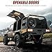 Authticar RC Crawler, 1/12 LC79 RC Rock Crawler, MN82S New Upgrades Land Cruiser Remote Control Pickup Off Road RTR 2.4GHz Remote Control Rock Truck with Controllable lights DIY Customization (Silver)