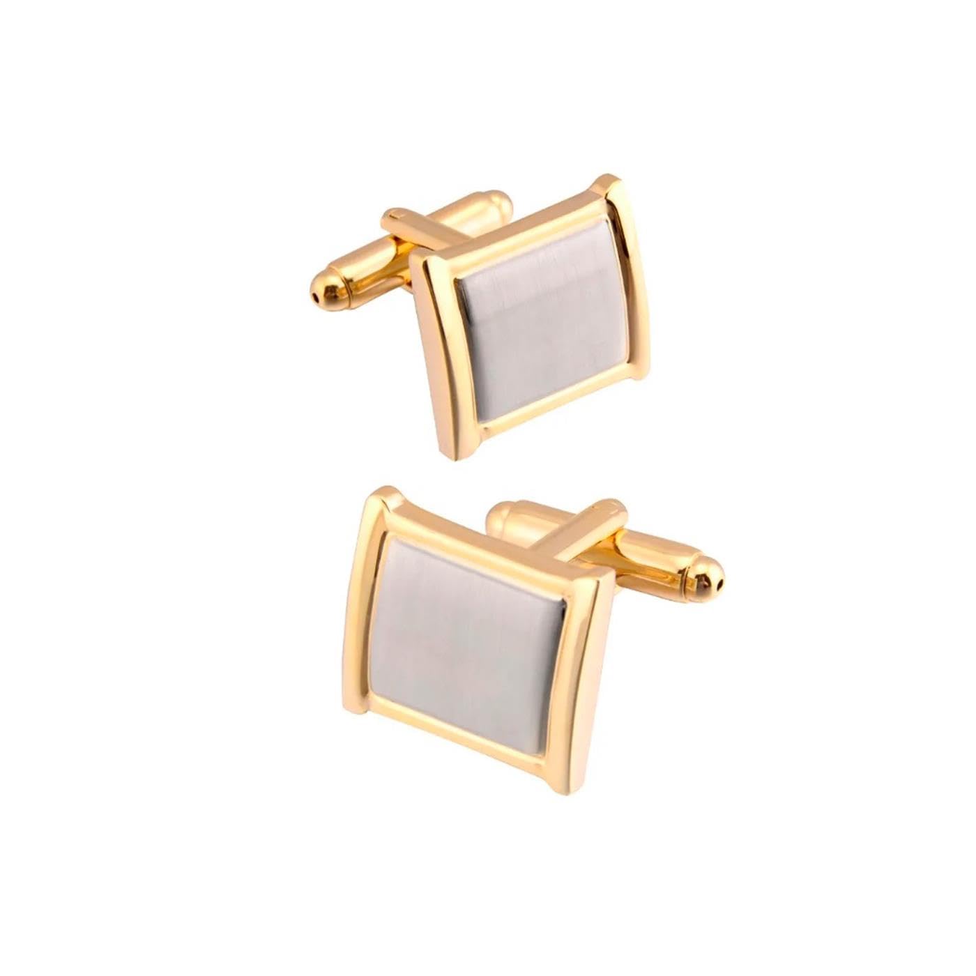 Splendido set di gemelli e fermacravatta in argento e oro Charles William, 2
