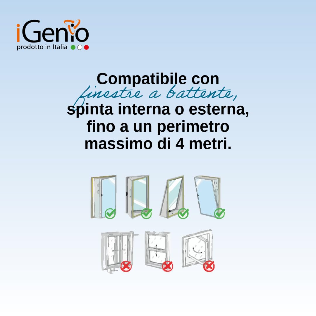 Kit finestra con zip per condizionatore portatile, art.903 - iGenio