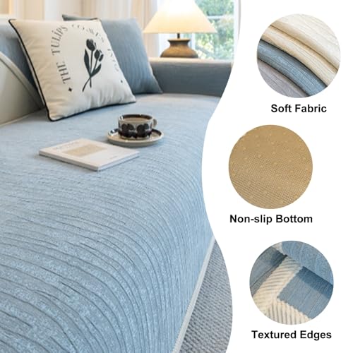 Housse de canapé de qualité supérieure en tissu texturé pour grand canapé - 6