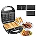 Produktbild Grtodnz 3in1 Sandwich Maker Kontaktgrill, Waffeleisen, Sandwichtoaster, Sandwichmaker 3 in 1 mit Wechselplatten