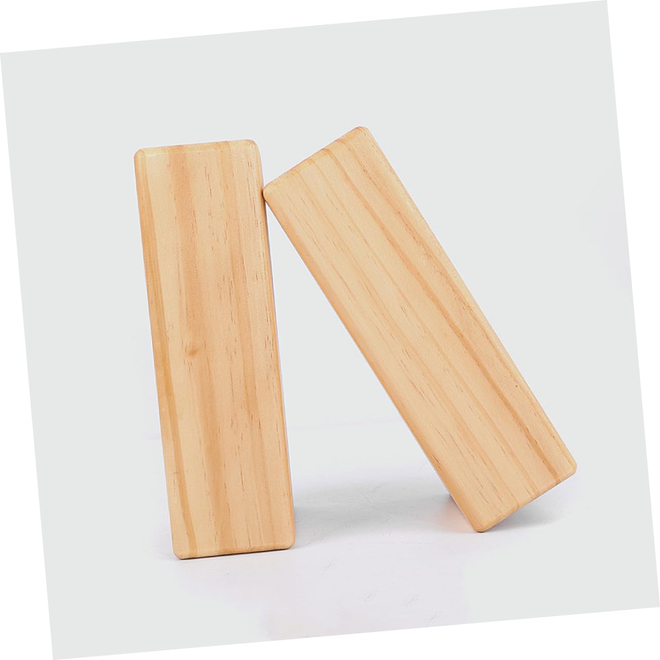 Abaodam Yoga Block Holz Rutschfester Druckfester Yogaklotz für Yoga Tanz und Tägliche Übungen Leicht und Langlebig für Hellgelb