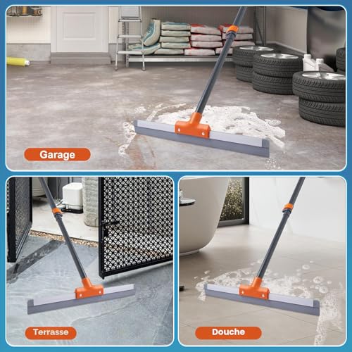 Raclette de sol CLEANHOME robuste en caoutchouc idéale pour usage commercial