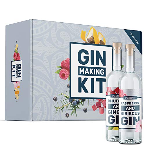 Gin Making Kit - Make Your Own Pink Gin Raspberry & More - Valentines Day Gifts For Her Idea - Craft Kits By Makester