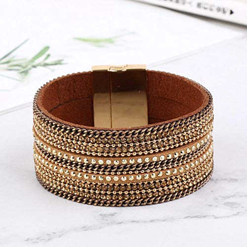 Bracelet en cuir magnétique pour femmes fini les bijoux difficiles à mettre