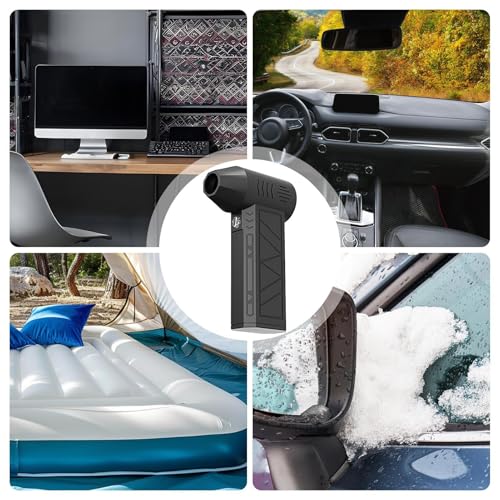 Générique Electric Air Duster, Portable Outdoor Fan Compressed Air Dust Blower, Handheld Drying Machine with 3 Gear Adjustable Speeds, Cordless Cleaner for Cycling Gear, Keyboard, PC Parts – Image 5