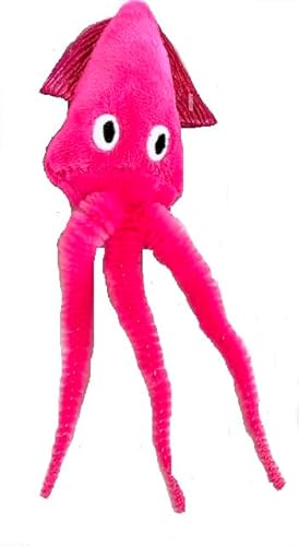 Pink Squid Cat Toy with Cat Nip 8.5" T x
