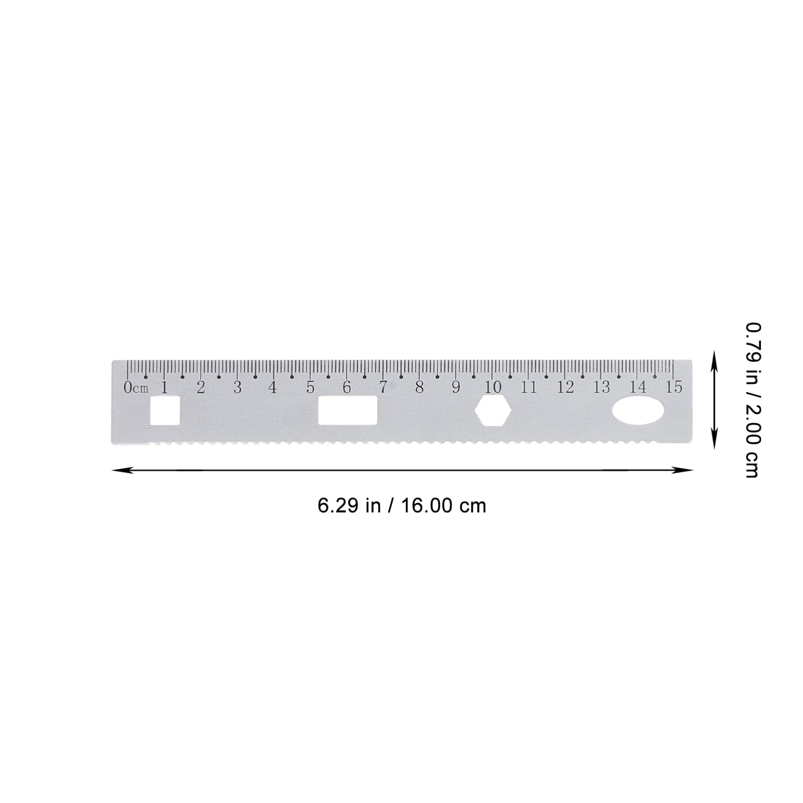 Set Squadre Metallo 4 Pezzi Lega di Alluminio, Sturdy Metal Ruler | Calculation Ruler, Office Drafting Tools, Small Engineering Ruler, High School Supplies, Back To School Party