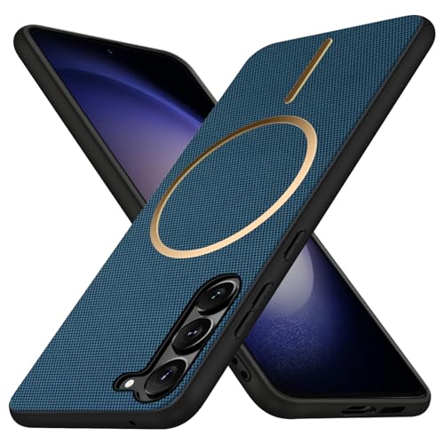 Étui de protection pour Samsung S23 bleu au bureau et en déplacement