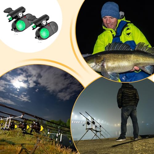 Fishing Bells – Rod Alarm, Bite Alert | Sensitive LED Light Indicator, Clip Tackle Equipment for Freshwater Outdoor Sports Men Women Adult Cycling Festival - Thumbnail 4