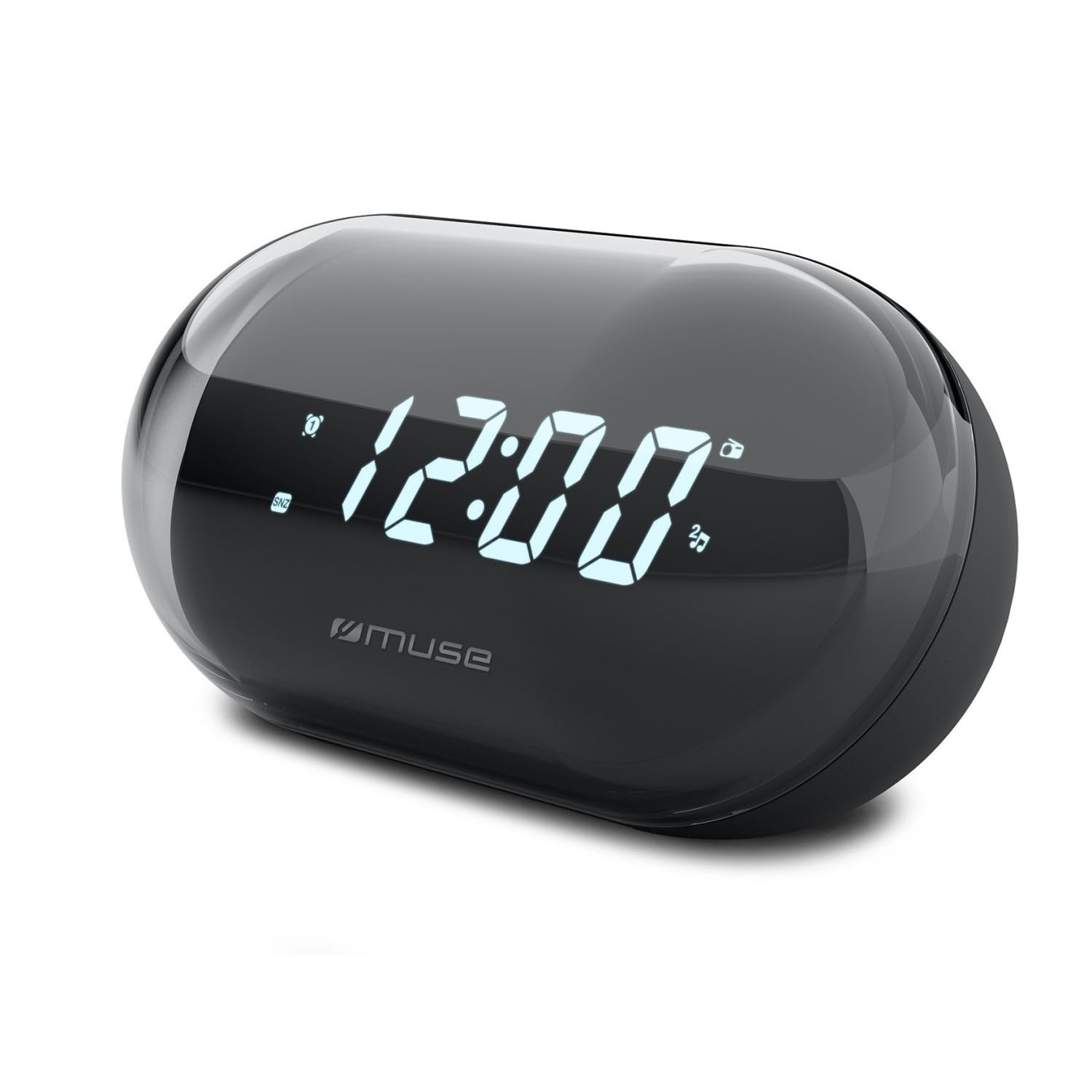MUSE M-15 Alarm Clock Radio Front View