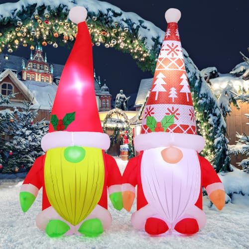 COMIN 5.2 FT Christmas Gnomes Inflatables Outdoor Decoration Blow Up