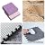 12Pcs Interlocking Carpet Tiles,12"x 12" Plush Interlocking Foam Carpet Tiles with Border,Fluffy Play Mat Floor Tiles Thick Padded Squares Foam Tiles for Playroom Decor (Grey+Black)