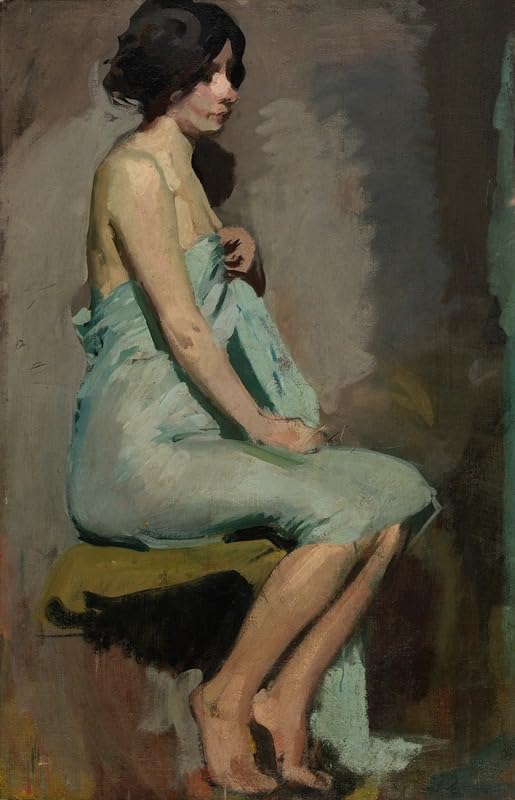 Studium siedzącej kobiety (1909) plakat wydruk Alice Pike Barney (24 x 36)