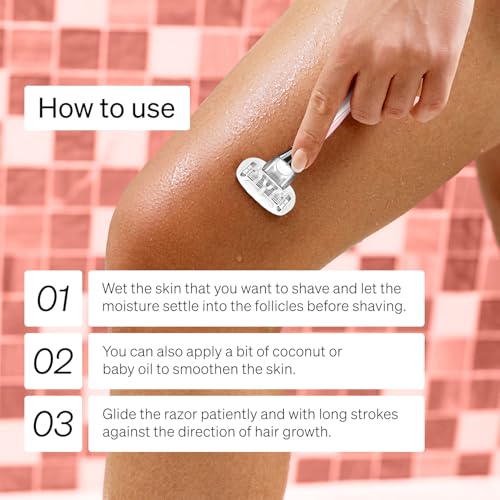 Image of Namyaa Ultra Sensitive Body Razor For Women | 2x Smoother And Long Lasting | Curve-Friendly, Smooth & Hassle-Free | 5 Blade Precision | Pack of 1