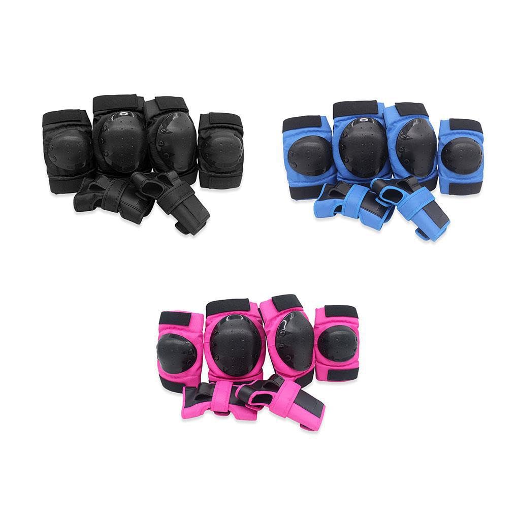 6 Piezas/Kit de Rodilleras, Correa Ajustable elástica portátil, Coderas, Patinaje sobre Ruedas, patineta, Protector de Cintura