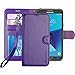 Galaxy J7 V/J7 Perx/J7 Sky Pro/J7 Prime/J7 2017/Galaxy Halo Case, ERAGLOW Luxury PU Leather Wallet Flip Protective Case Cover with Card Slots and Stand for Samsung Galaxy J7 2017 (Purple)