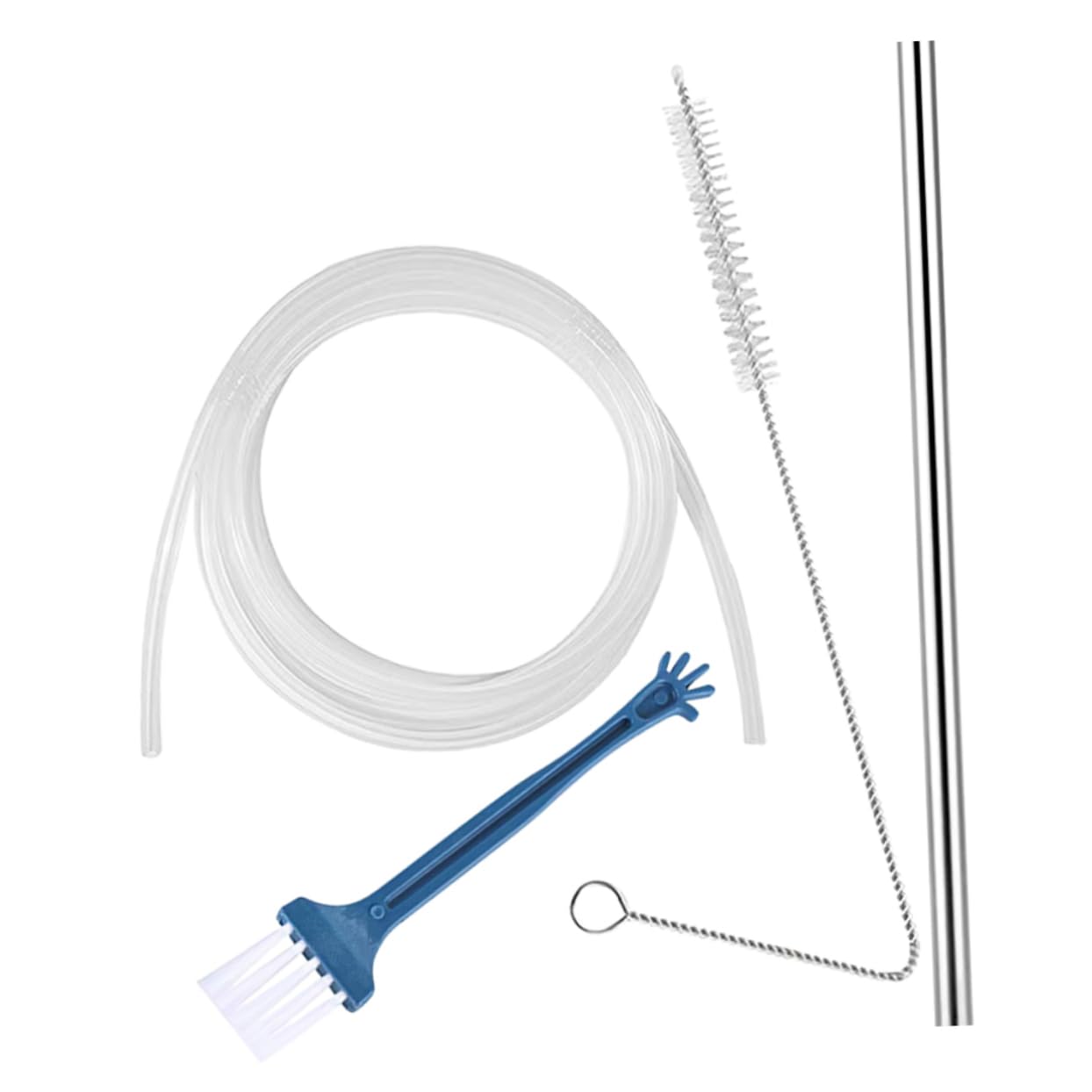 NUOBESTY 3 Set Set di tubi della macchina da caffè Kit accessori per caffè espresso spazzola tubolare tubo flessibile kit tubo prolunga distributore di sapone kit spazzole a tubo plastica