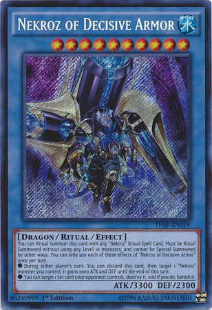 YU-GI-OH! - Nekroz of Decisive Armor (THSF-EN019) - The Secret Forces - 1st Edition - Secret Rare