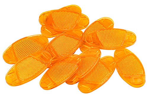 Hentek Catadioptre Velo 8 Pièces, Unisexe Réflecteurs pour Rayon Vélo avec Support à Clip, Signalisation Réfléchissante pour Tout Type de Vélo - Image 7
