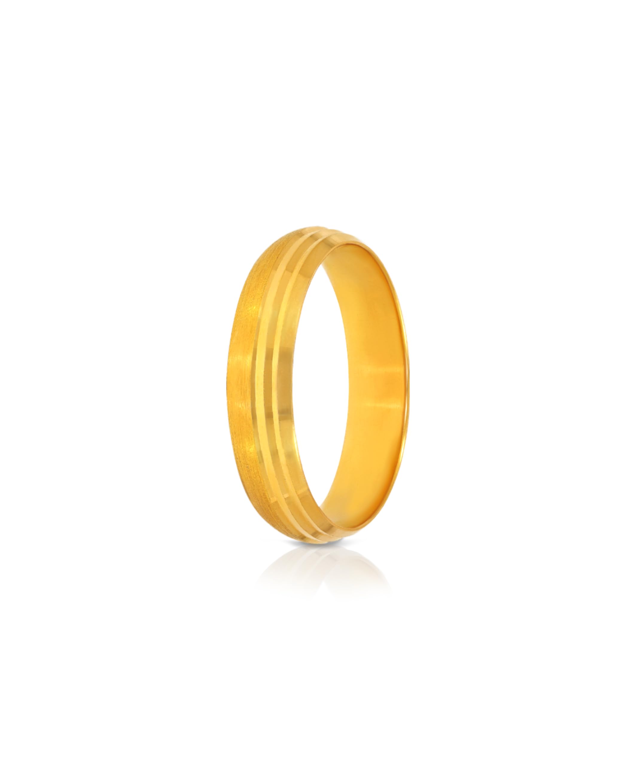 Jewels 22K BIS Hallmark 916 Classic Domed Gold Band-image-2
