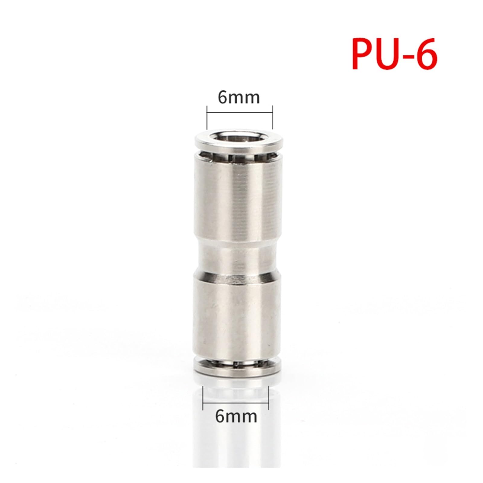 direkter pneumatischer Schnellanschluss, 2 PCS PU PG PE Messing Metall 4-12mm Gelten Luft Kompressor Schlauch Hochdruck Anschluss Hohe Temperatur(Pu6mm)