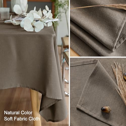 Image of AUSSPVOCT Textured Table Cloth Rectangle 60x84 Inch for Home Kitchen Decor