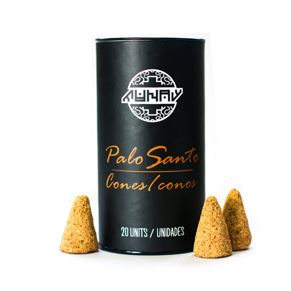 Palo Santo Cones l Handmade Bursera Graveolens Incense for Purifying, Cleansing and Meditation (20 Units Pack) l Sustainable Holy Wood l Munay