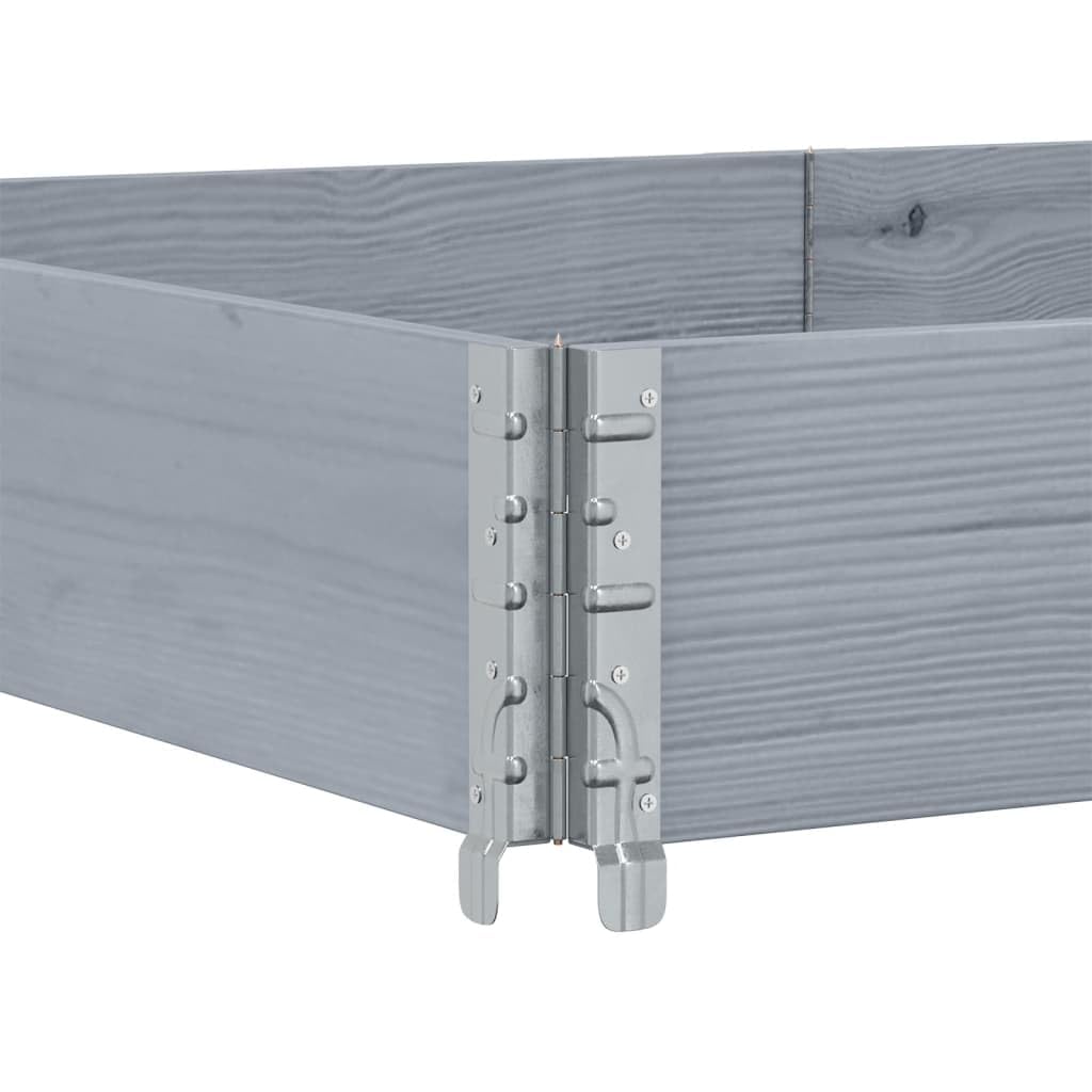 Paretale per Pallet Grigio 150x100 cm in Legno Massello di Pino, Commercio e Industria,Movimentazione di Materiali,Pianali di carico e Pallet, 13kg-4010303