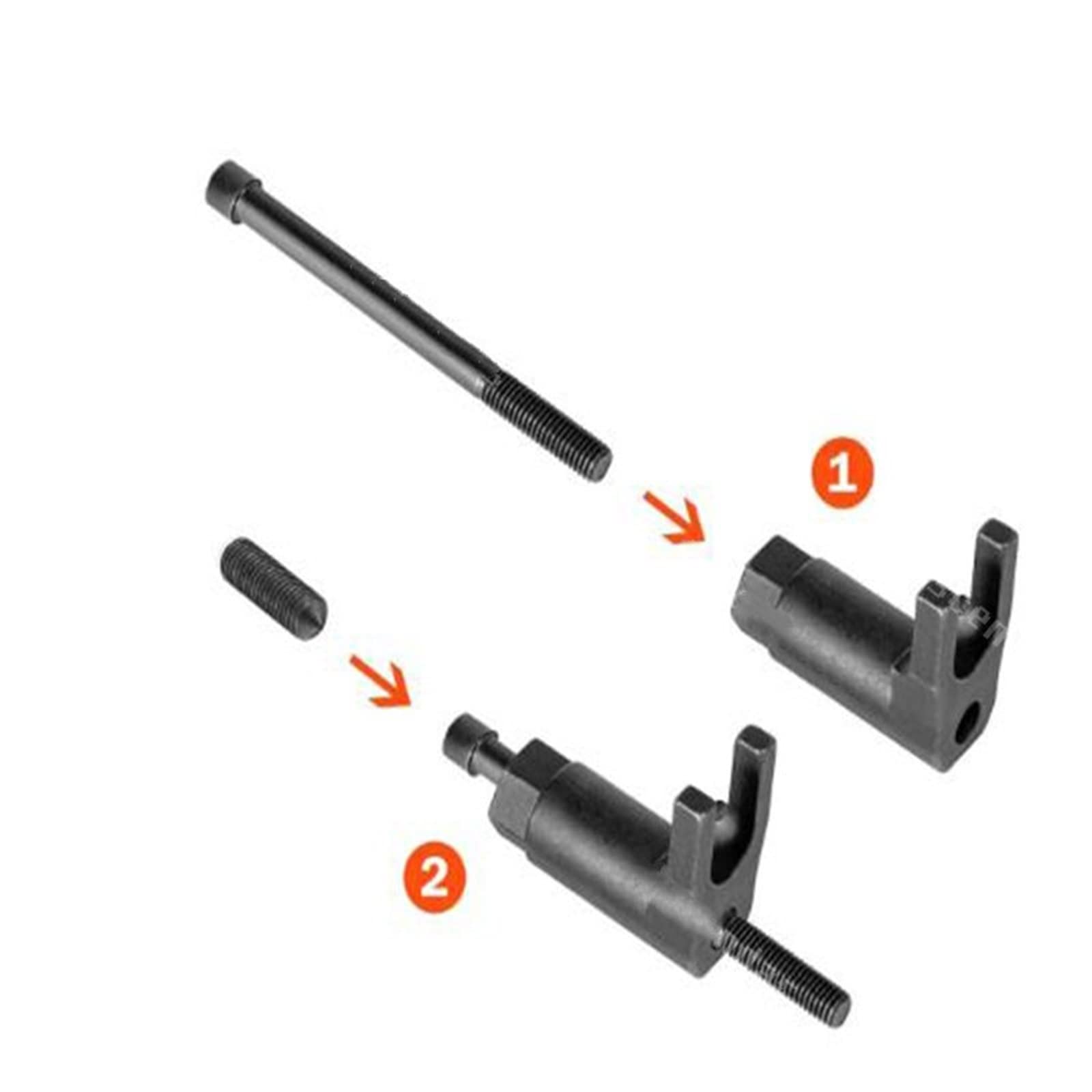 Strumento Rimozione Dell'iniettore,MoreChioce Strumento Di Rimozione 'Iniettore Di Carburante Attrezzo Per La Rimozione Dell'iniettore Estrattore Con Vite Lunga E Bullone Corto - 6