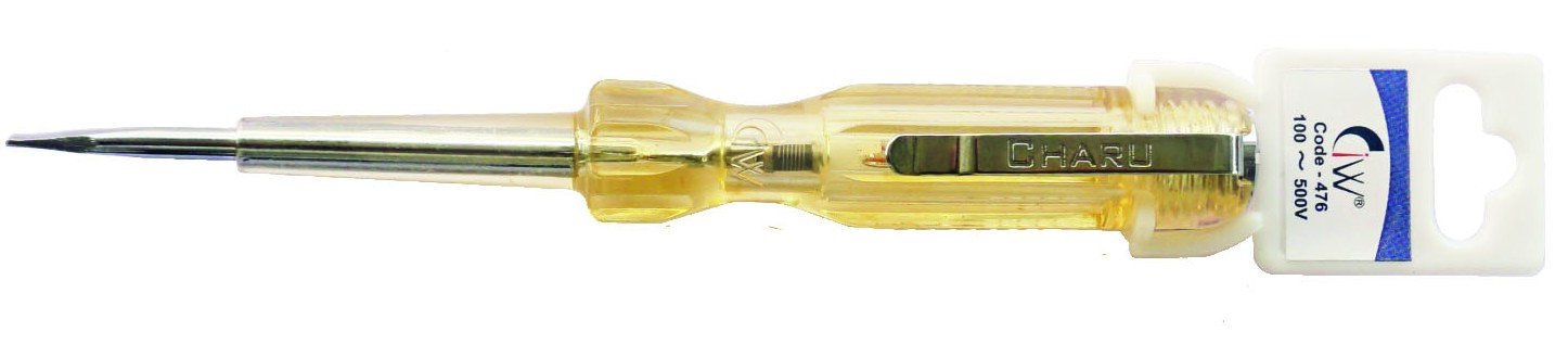 CiW Screwdriver Tester with Neon Bulb , 135x16mm, Corded Electric, Multicolor — Amazon image 2
