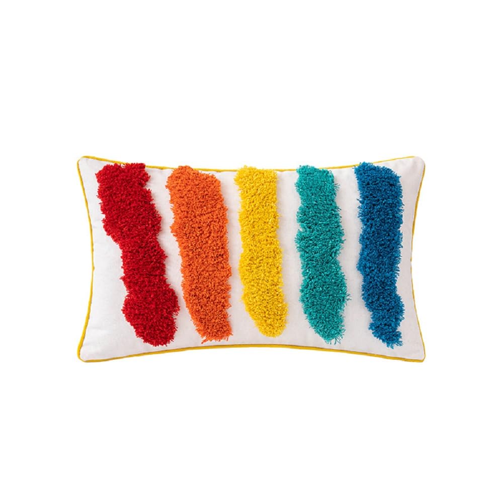 Housses de coussin brodées Boho Chic avec pompons, protection et confort touffeté Homestand