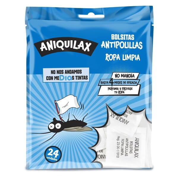 Dia Aniquilax Pastillas Antipolillas Ropa Limpia, 24 Uds