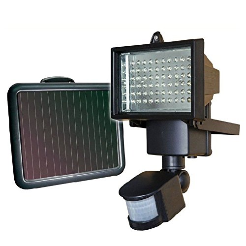 szysd 60 LED lámpara solar  Lámpara exterior solar Foco Lámpara de detector de movimiento
