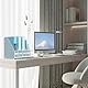 SUPTIDY Rack File Organizer - Büro Desktop Organizer aus Metall - Zeitschriftensammler mit 5 vertikalen Fächern - Magazine File Holder, Weiß