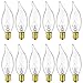 Sunlite Incandescent 15 Watt Petite Chandelier 105 Lumens Clear Light Bulb 12 Pack