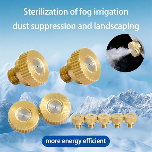 Buse de brumisation laiton 0.3mm atomiseur basse pression de jardin pulvérisateur terrasse 30pcs - 6