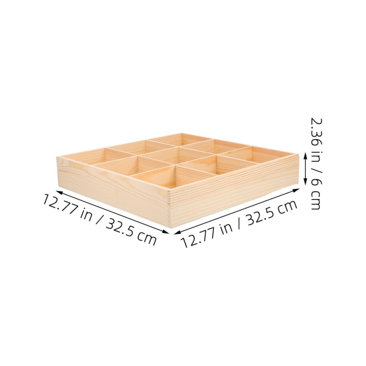 INOOMP Organizzatore Cassetto Multi-scomparto 2 Pezzi in Legno