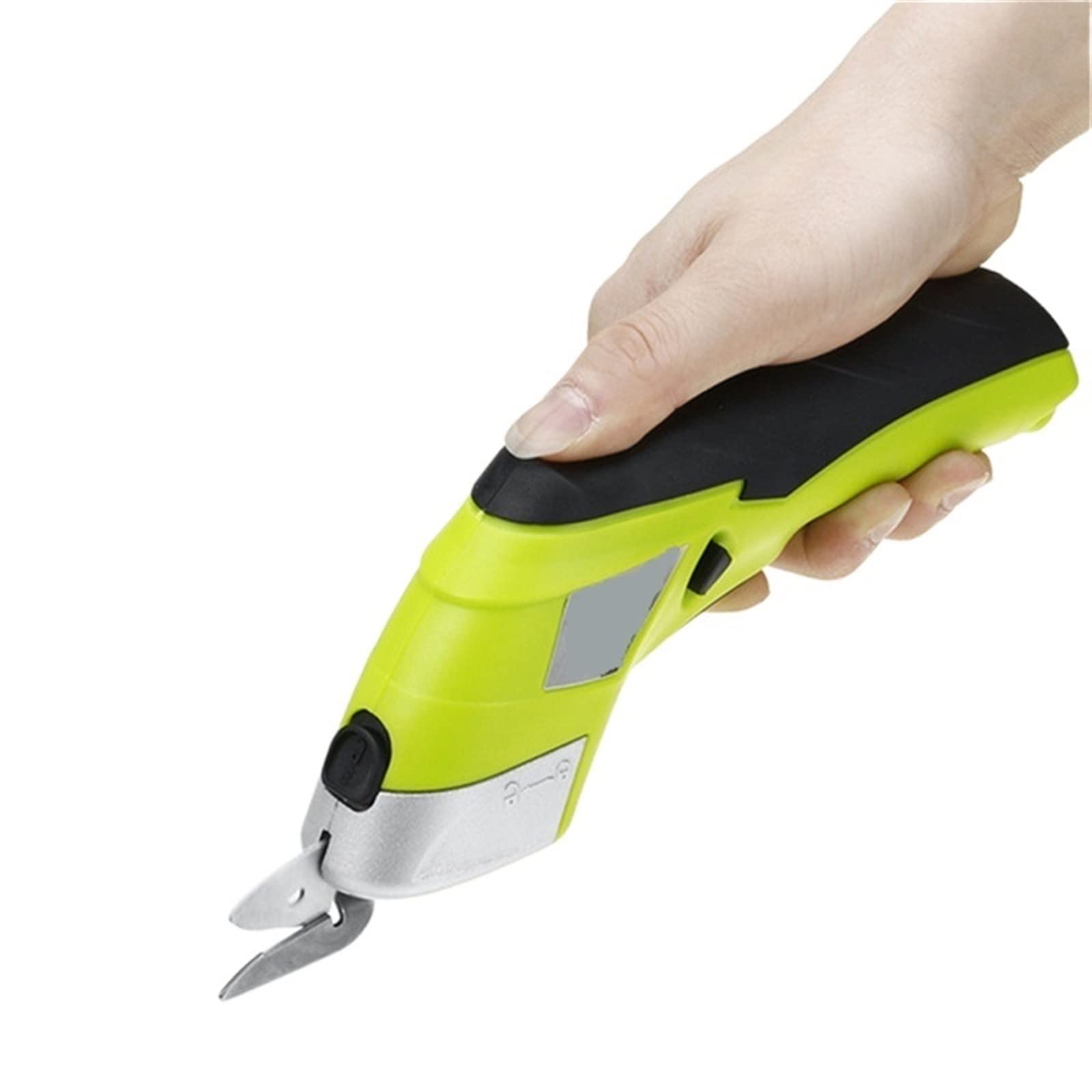 CUDTAPI 20W Electric Scissors Cordless Shears W/ 2 Blades/Box Handheld Sewing Fabric Cutter Tool Crafts Cardboard Scrapbooking