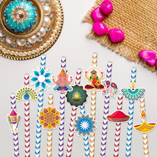 Pitillos de papel para Diwali 24 unidades miniatura 5