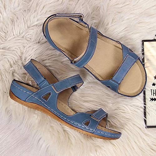 2007 Summer Orthopedic Sandals for Women Orthopedic Correction Leather Comfort Casual Bunion Slippers Shoes Buckle Beach Shoes4