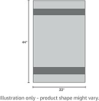 Vista 13 de Toallas de baño básicas medianas de 24 x 48 pulgadas, paquete de 6, color gris, suaves y absorbentes, toallas de algodón multiusos para baño, spa