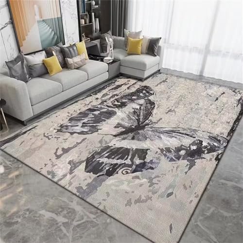 Tapis de salon résistant usure deco chambre garçon bleu facile à laver - 2