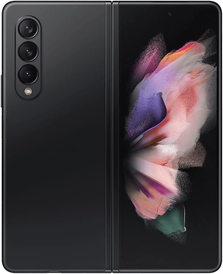 Galaxy Z Fold3 5G Mobile Phone SIM Free Android Folding Smartphone 512GB Phantom Black (UK Version)