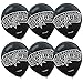 Sports and Tailgating NBA Party San Antonio Spurs Printed Latex Balloons Decoration, Black, 12", Pack of 6