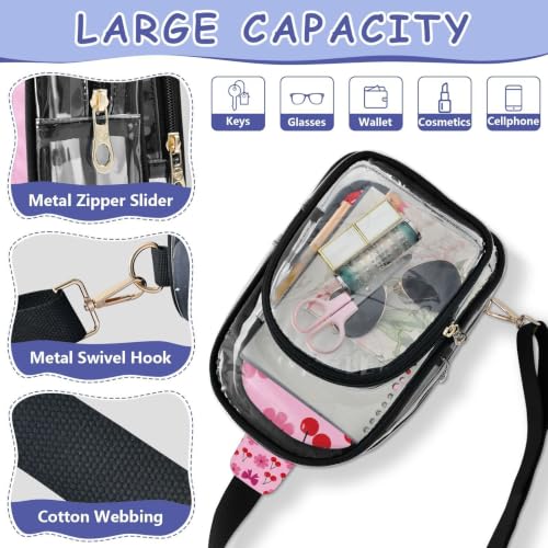 Bolso transparente aprobado para viajeros con cremallera metálica 4