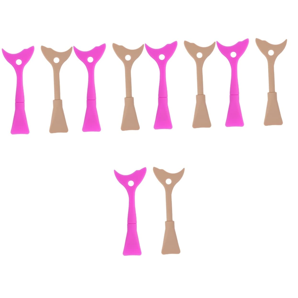 10 Pezzi Deflettore Dell'eyeliner Protezione Applicatore Mascara Protezione Per Eyeliner in Silicone Applicatore Di Protezione Per Eyeliner Gel Di Silice Mancare Modello Cosmetico